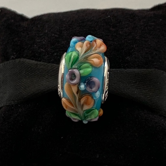 NEW🌸#54-Murano Glass Bead, Paradise Flower, 3D - Picture 1 of 8